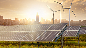Illustration representing energy resources.
